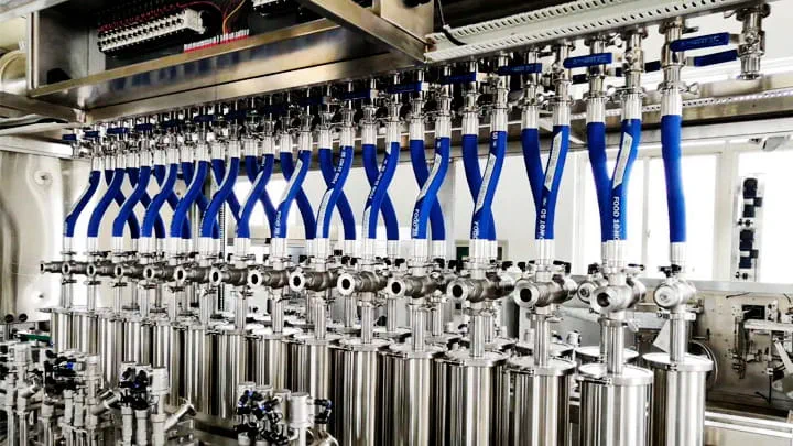Rubber hoses for food industry 